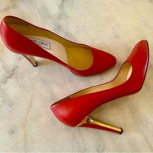 Red Jimmy Choo Pumps
